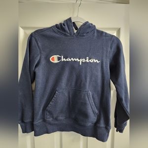 Boys Medium Champion Hoodie Navy